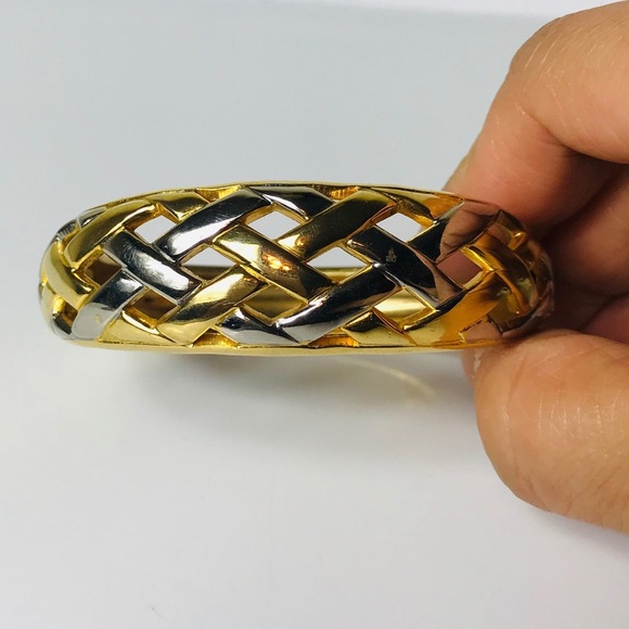 Gold and silver metal bracelet - Picture 4 of 9
